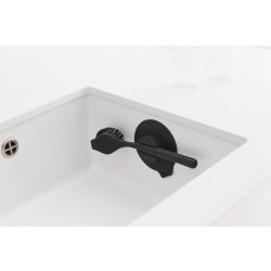 Brabantia Opvaskebørste med sugekop, Mørkegrå