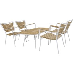 Marguerit Loungeset med 4 stolar + bord L130