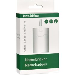 Office namnbricka, 60x90 mm, mjuk, 10 st.