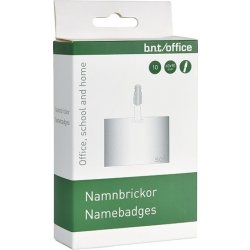 Office namnbricka, 90x60 mm, mjuk, 10 st.