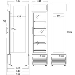 Scandomestic SF 217 BE Displayfryser