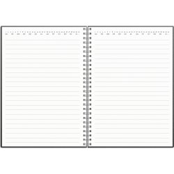 Burde Notesbog, A5, linjeret, sort