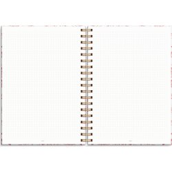 Burde Dotnotes Notesbog, A5, blomster