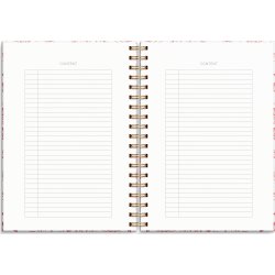 Burde Dotnotes Notesbog, A5, blomster