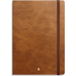 Burde Deluxe Notesbog, A5, linjeret, brown