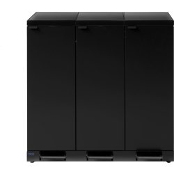 Bica 976 Avfallsstation | 3x65 l | Lock | Svart