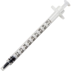 Chirana engångsspruta 1 ml | Centrerad huva