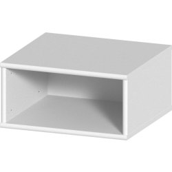 Mistral sektion 038, bokhylla öppen, snövit
