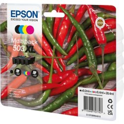 Epson T503XL blækpatroner, 4-farver, multipakke