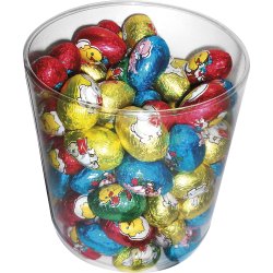 Hule chokolade påskeæg, 100 stk. á 10 g