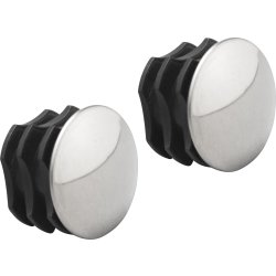 Elfa klädstångsplugg, silverfärgade, 2 st.