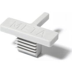 META Clip toppstycke i plast till gavel, enkelsidi