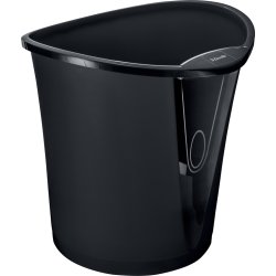 Esselte Basko papperskorg, 18 liter, svart