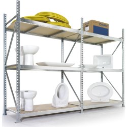 META Jumbo tilbygsreol, 220x180x80, spånplader