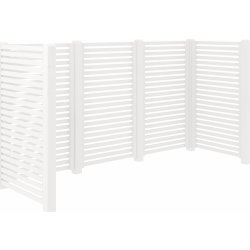 Plus Tokyo avfallsskjul, H:148 cm, Vit