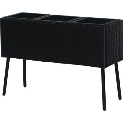 OUTDOOR blomkruka, 78x28x54 cm, Svart
