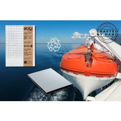 Ikigi Sea Rescue Notesbog, A5, linjeret, sølv