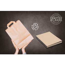 Ikigi Paper Bag Notesbog, A5, blank, logo