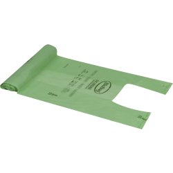 Biobaserade sopppåsar med handtag 20 l, 42x54cm