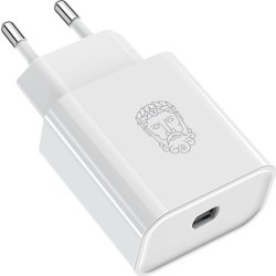 Upström Cirkluär 20W USB-C strømadapter, hvid
