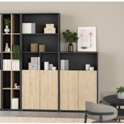 DEMO: Small Officeline bogreol, lav, antracit
