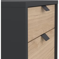 Small Officeline kassette, 3 skuffer, eg/sort