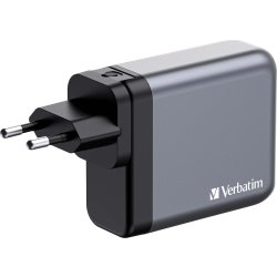 Verbatim GNC-140 GaN USB-A/USB-C Oplader, 140W