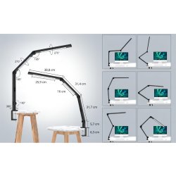 Nola bordskærm LED-lampe