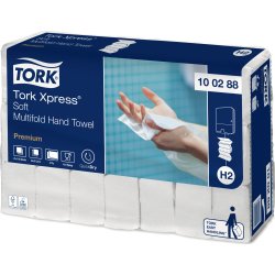 Tork H2 Xpress Premium Håndklædeark 4-fold 21 pk