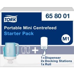 Tork M1 Startpakke Dispenser & Aftørringspapir