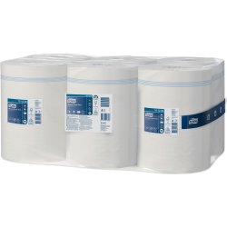 Tork M2 Plus Aftørringspapir, 2-lag, Hvid, 6 rl