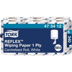 Tork M4 Reflex avtorkningspapper, QuickDry, 6 rl.