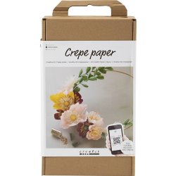 DIY Kit Crepepapir, blomsterkrans