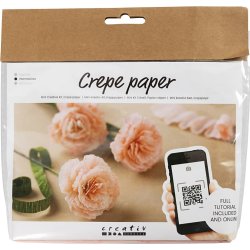 Mini DIY kräppapper, nejlikor