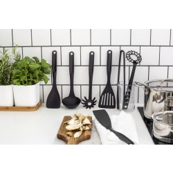 GastroMax Stegepincet, sort, plast, 29 cm.