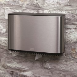 Tork T2 Dispenser Mini Jumbo Toiletpapir, Stål