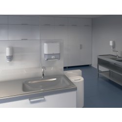 Tork T3 Dispenser Toiletpapir i ark, Hvid