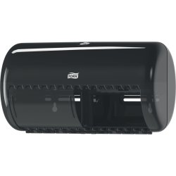 Tork T4 Twin dispenser för toalettpapper, svart