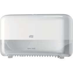 Tork T7 Dispenser Toiletpapir u/hylse, Dual, Hvid