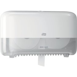 Tork T7 Dispenser Toiletpapir u/hylse, Dual, Hvid