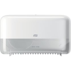 Tork T7 Dispenser Toiletpapir u/hylse, Dual, Hvid