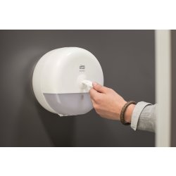 Tork T9 SmartOne Mini Dispenser Toiletpapir, Hvid