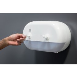 Tork T9 SmartOne Twin Dispenser Toiletpapir, Hvid
