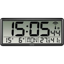 HAMA Digital Jumbo radiostyrd väggklocka