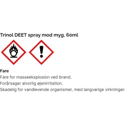 Trinol DEET spray (40%) mod myg, 60 ml