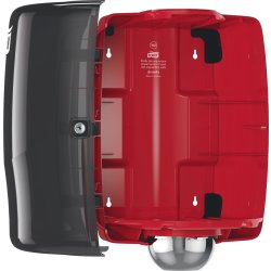 Tork W2 Maxi Dispenser Aftørringspapir, Sort/rød