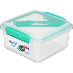Sistema Lunch Plus To Go madkasse, 1,2L, teal