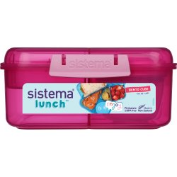 Sistema Bento Cube Lunch madkasse, 1,25L, pink