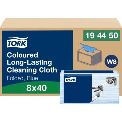 Tork W8 allround-rengöringsduk, 1-lagers, 40 st.