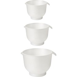 GastroMax Vispskålar, 1,5+2+3L, vit, plast